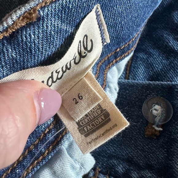 NWT Madewell Tapered Denim Trousers NS359 Calvert wash size 26 - Picture 2 of 10